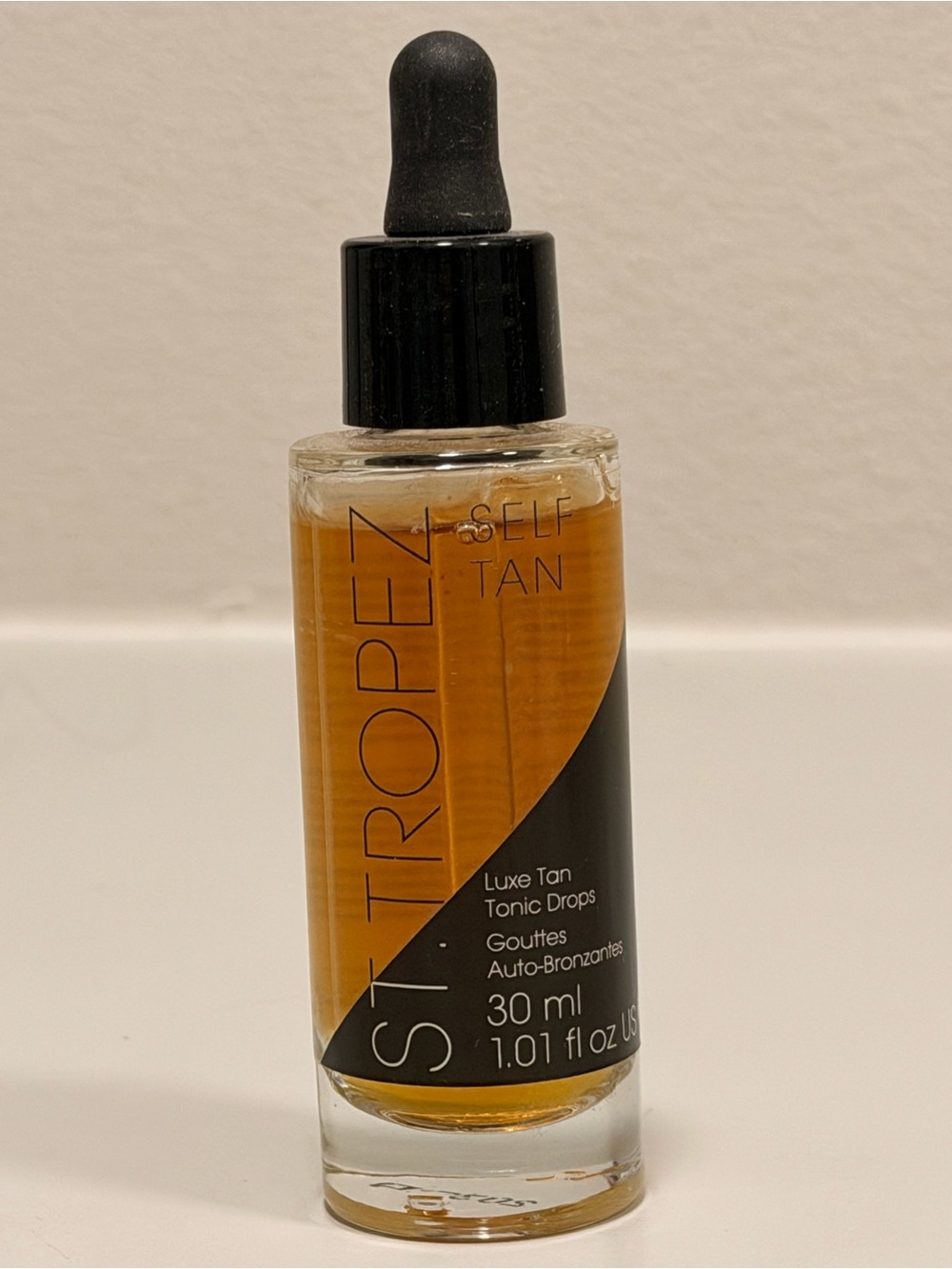 St. Tropez Luxe Tan Tonic Drops - Amber Gold Bottle